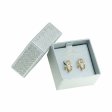 14K Gold Plated 925 Silver Double Layer Textured C-Hoop Earrings