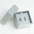 925 Sterling Silver Classic Small Pavé Zirconia Huggie Hoop Earrings