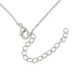 925 Sterling Silver Asymmetric Micro-Pave Open Heart Necklace