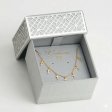 14K Gold Plated 925 Sterling Silver 7 Mini Cross Station Necklace