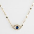 14K Gold Plated 925 Silver Blue Evil Eye Protection Necklace
