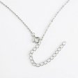 925 Sterling Silver Mixed-Cut Baguette & Round Zircon Cross Necklace