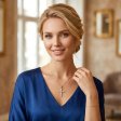 14K Gold Plated 925 Silver Bezel-Set Round Zirconia Cross Necklace