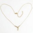 14K Gold Plated 925 Silver Geometric V-Shape Y-Necklace